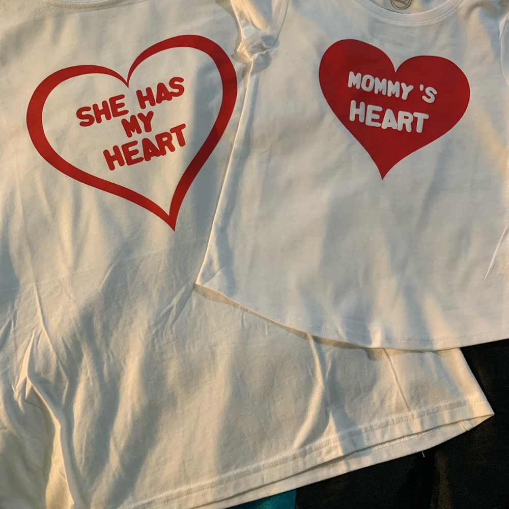 Made2order Mommy and me Valentines Day shirts